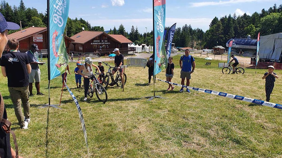 Départ de l&#39;épreuves de VTT rando