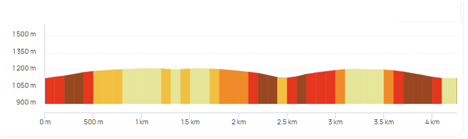 Rando VTT - Profil du parcours 20 km - Bike and Fourme
