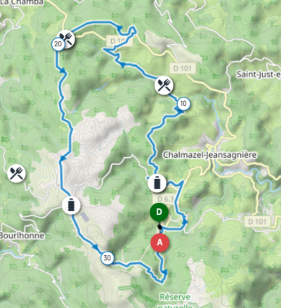 Tracé GPX 35 km